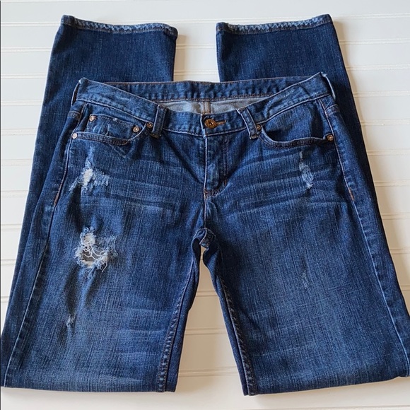 Simply Vera Wang Distressed Jeans - Picture 1 of 5